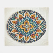 Tijdloos borduurwerk #2 fleece deken (Voorkant (Horizontaal))