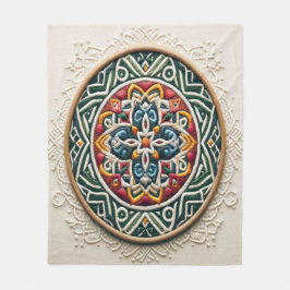 Tijdloos borduurwerk #4 fleece deken