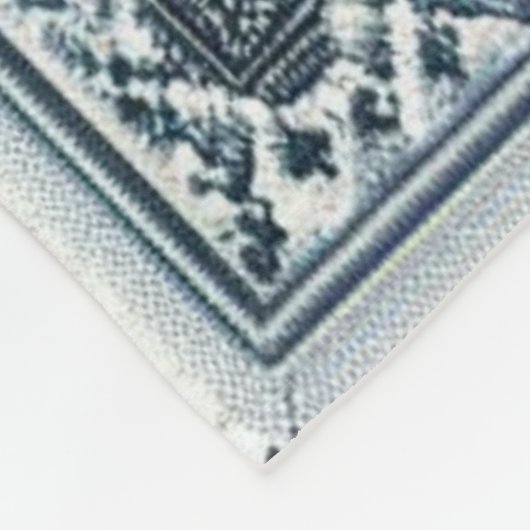 Tijdloos borduurwerk #5 fleece deken (Hoek)