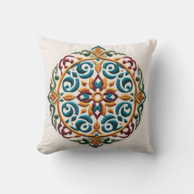 Tijdloos borduurwerk #5 kussen (Voorkant)