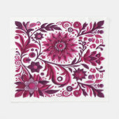 Tijdloos borduurwerk #8 fleece deken (Voorkant (Horizontaal))