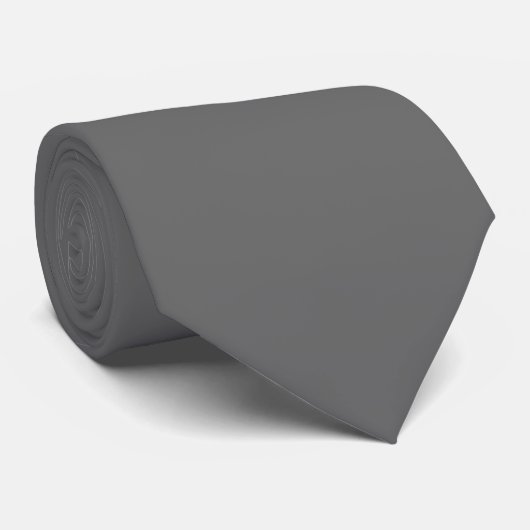 Tijdloos - Charcoal Grey Stropdas (Opgerold)