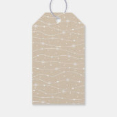 Tijdloos - Cream Tan - Snowflake cadeau Labels Cadeaulabel (Achterkant)