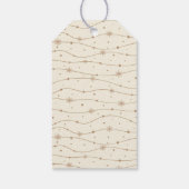 Tijdloos - Cream White - Sneeuwvlok cadeau Labels Cadeaulabel (Achterkant)