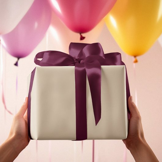 Tijdloos - crème tan inpakpapier