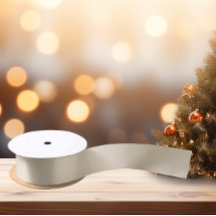 Tijdloos - Crème Tan Satijnen Lint