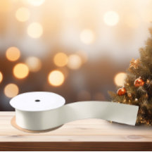 Tijdloos - crème wit satijnen lint