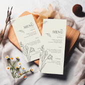 Tijdloos Daisy Wildflower Wedding Menu