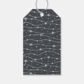 Tijdloos - Dark Slate Grey - Sneeuwvlok cadeau Lab Cadeaulabel (Achterkant)
