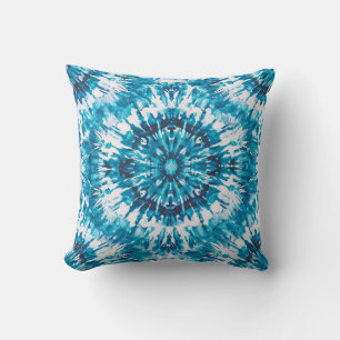 Tijdloos DIY-blauw naadloos patroon Kussen