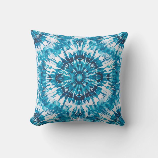 Tijdloos DIY-blauw naadloos patroon Kussen (Voorkant)