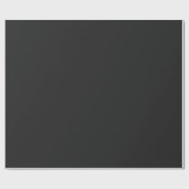 Tijdloos - Donker Carbon Zwart inpakpapier (Vlak)