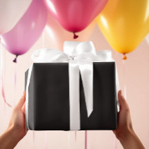 Tijdloos - Donker Carbon Zwart inpakpapier