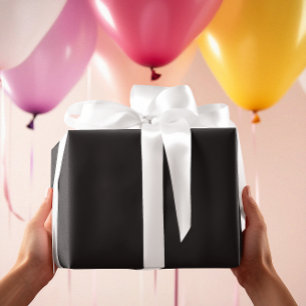 Tijdloos - Donker Carbon Zwart inpakpapier