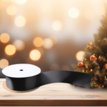 Tijdloos - Donker Carbon Zwart Satijnen Lint