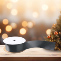 Tijdloos - donker leigrijs satijnen lint