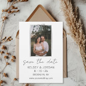 Tijdloos Eenvoudig Modern Boog Handgeschreven Whim Save The Date