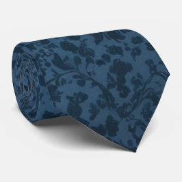 Tijdloos Elegant Stijlvol Blauw Bloemen Victoriaan Stropdas