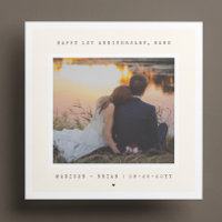 Tijdloos en minimalistisch 1e bruiloft Jubileum