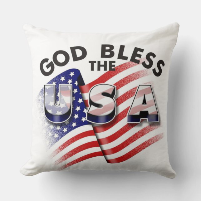 Tijdloos erfgoed: Noodlijdende Amerikaanse vlag ku Kussen (Voorkant)