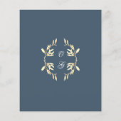 Tijdloos Floral Symphony Budget Save the Date Flyer (Achterkant)