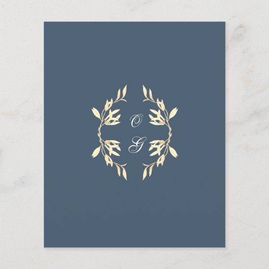 Tijdloos Floral Symphony Budget Save the Date Flyer (Achterkant)