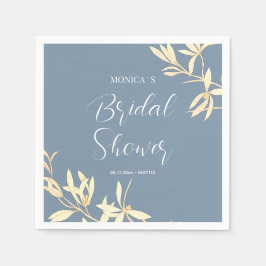 Tijdloos Floral Symphony Vrijgezellenfeest Servet (Voorkant)