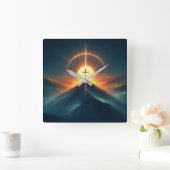 Tijdloos geloof vierkante klok (Huis)