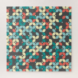 Tijdloos geometrisch naadloos patroon, abstract de legpuzzel