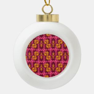 Tijdloos geometrisch: naadloos patroon keramische bal ornament