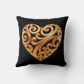 Tijdloos Gouden Hart Symbool van Liefde Kussen (Achterkant)