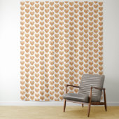 Tijdloos Gouden Hart Symbool van Liefde Wandkleed (In situ)