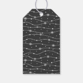 Tijdloos - Grijs Zwart - Sneeuwvlok cadeau Labels Cadeaulabel (Achterkant)