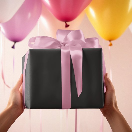 Tijdloos - grijsachtig zwart inpakpapier