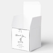 Tijdloos handgetekend Vrijgezellenfeest chic dank  Bedankdoosjes (Geopend)