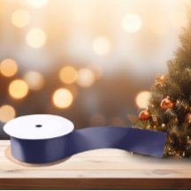 Tijdloos - Indigo blauw satijnen lint