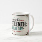 tijdloos juni | Dag van de Vrijheid Koffiemok (Voorkant rechts)