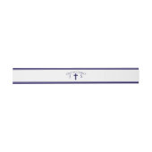 Tijdloos katholiek monogram uitnodigingen wikkel (Vlak)