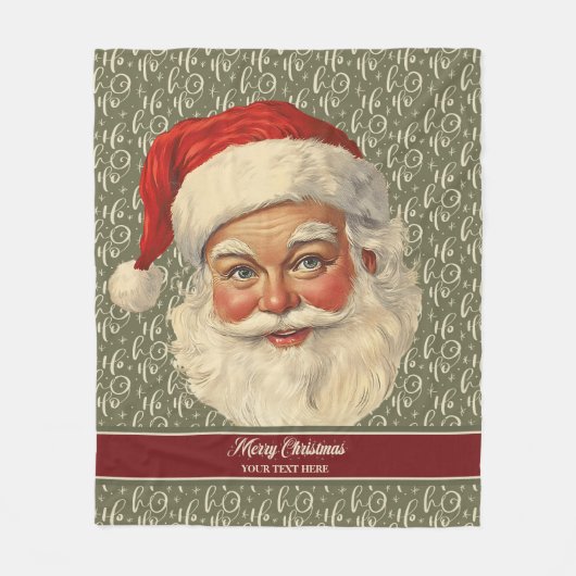 Tijdloos  Kerstman Fleece Kerstcadeau (Voorkant)