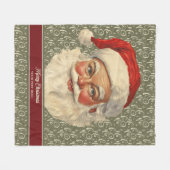 Tijdloos Kerstman Fleece Kerstcadeau (Voorkant (Horizontaal))