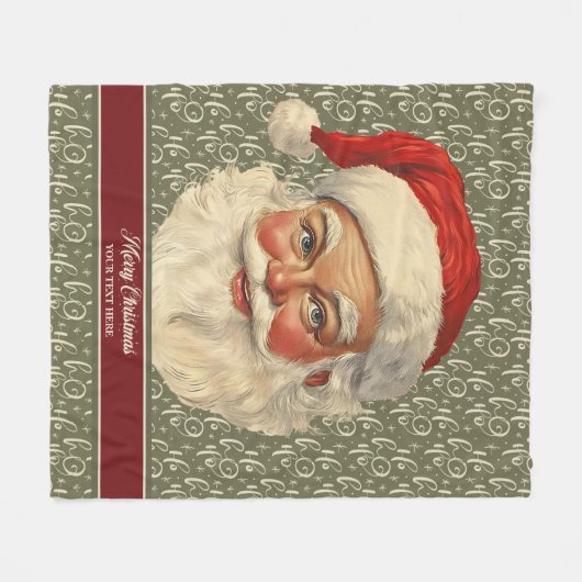 Tijdloos  Kerstman Fleece Kerstcadeau (Voorkant (Horizontaal))