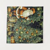 Tijdloos kerstwandtapijt wandkleed (Voorkant (horizontaal))