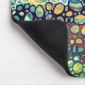 Tijdloos kleurrijk beschermwerk muismat (Hoek)