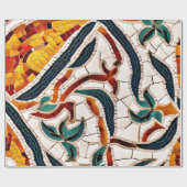 tijdloos kristallen mozaïek cadeaupapier (Vlak)