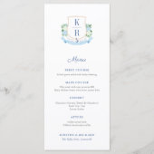 Tijdloos kustmonogram individuele plaatsnamen menu (Voorkant)