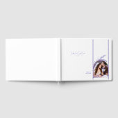 Tijdloos Liefde paarse bloemen & foto Gastenboek (Volledig)