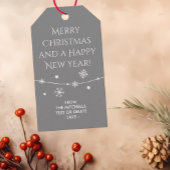 Tijdloos - Medium grijs Kerst foto cadeau Labels Cadeaulabel