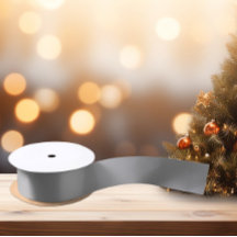 Tijdloos - Medium grijs satijnen lint