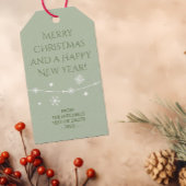 Tijdloos - Misty Sage - Kerst foto cadeau Labels Cadeaulabel