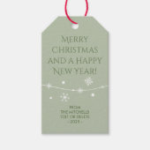 Tijdloos - Misty Sage - Kerst foto cadeau Labels Cadeaulabel (Voorkant)